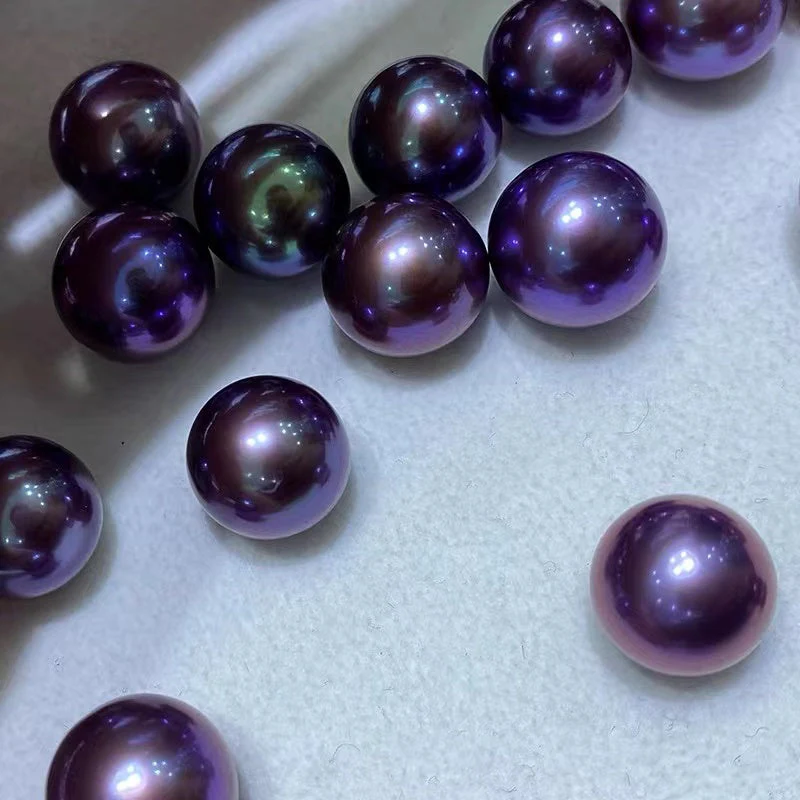 A12.【Live】Demon purple Eddison Pearls Oyster(about 10mm but deep rare colour ) - Image 3