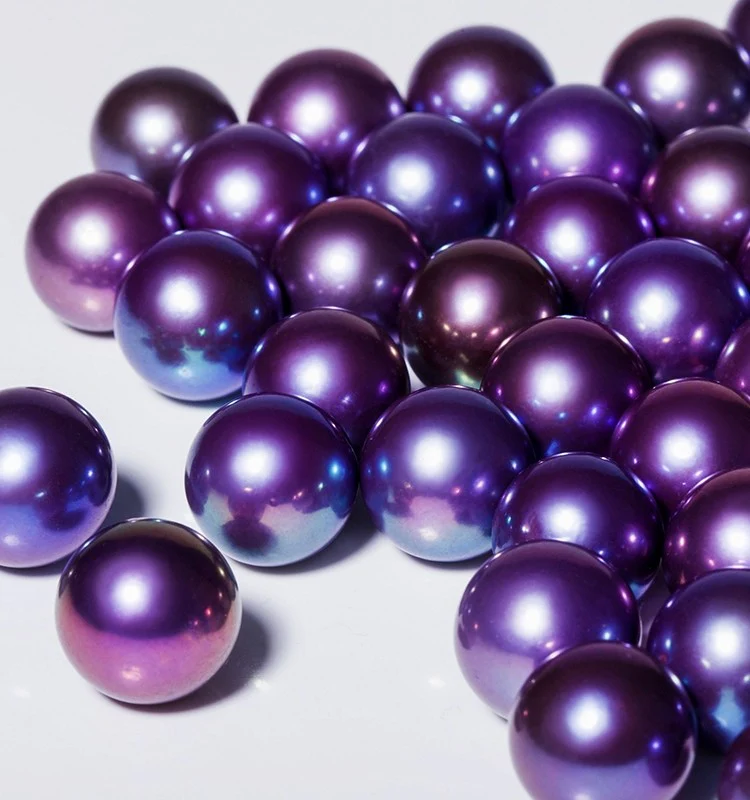 A04.New  Demon Grapes purple Eddison Pearls no shell opening（5-6.5mm）