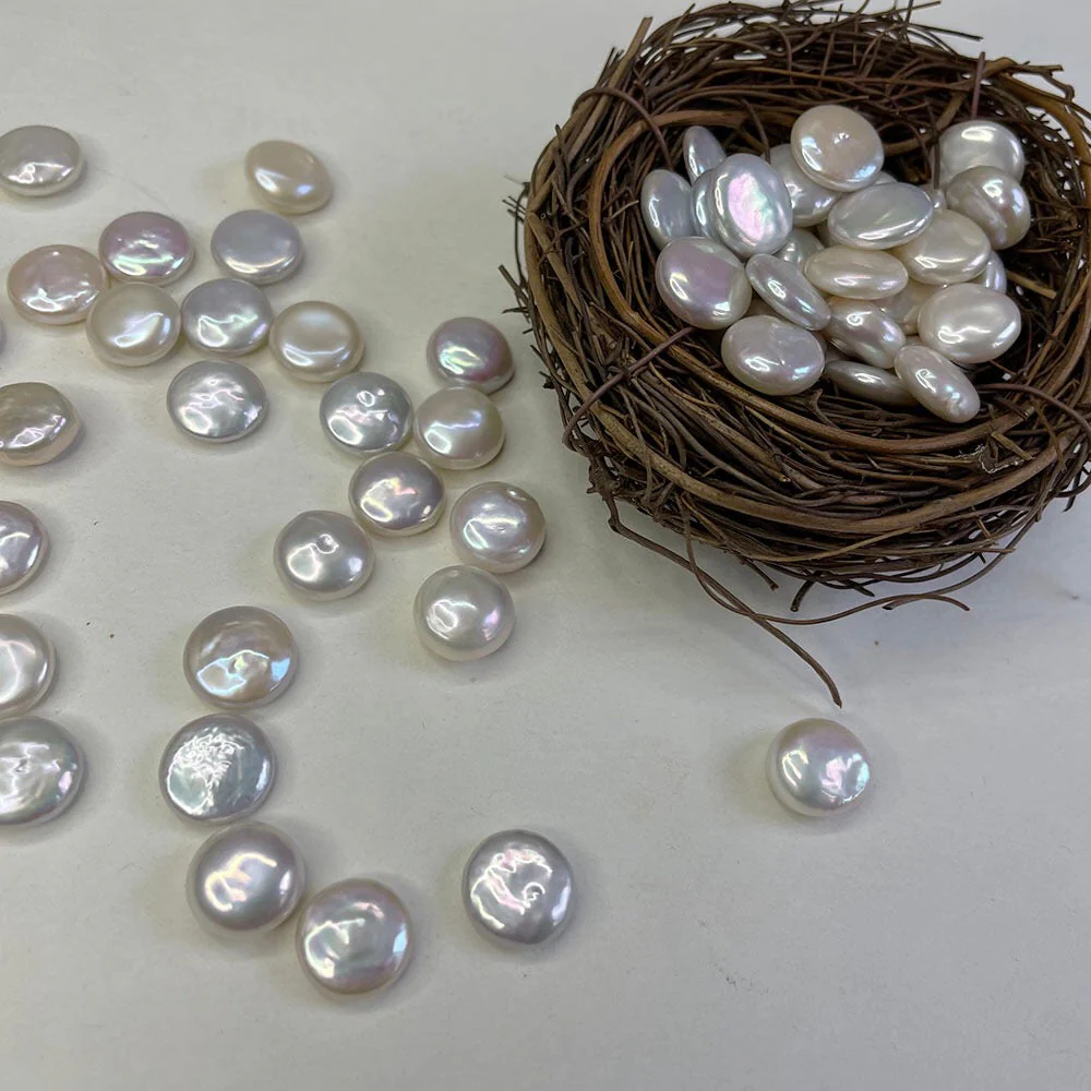 A46.【Live】 Button Pearls Oyster(colourful or white) - Image 2